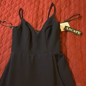 Xscape navy blue gown